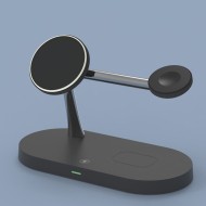 Безжична зарядна станция 3 в 1 от Tech Protect A12 - Черна