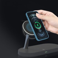 Безжична зарядна станция 3 в 1 от Tech Protect A12 - Черна