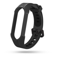 Силиконова каишка за Xiaomi Mi Smart Band 5 / 6 / 7 / NFC от Tech-Protect Armour - Черна