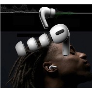 Силиконови тапички за слушалки на Apple AirPods Pro 1 / 2 от Tech Protect - Бял