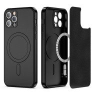 Твърд калъф с MagSafe пръстен за iPhone 12 Pro от Tech-Protect Icon MagSafe - Черен