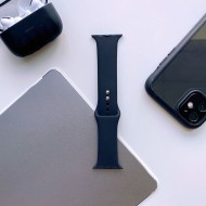 Силиконова каишка за Apple Watch 4 / 5 / 6 / 7 / 8 / SE / Ultra 1/2 (42/44/45/49 mm) от Tech-Protect IconBand - Черна