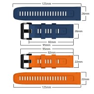 Силиконова каишка за Garmin Fenix 3 / 3hr / 5x / 5x Plus / 6x / 6x Pro / 7x от Tech-Protect IconBand – Черна