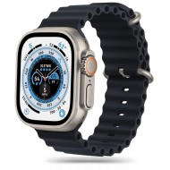 Силиконова каишка за Apple Watch 6/7/8/9/10/SE/ Ultra 1-2 (44/45/46/49 mm) от Tech-Protect IconBand Pro - Черен