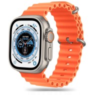 Силиконова каишка за Apple Watch 6/7/8/9/10/SE/ Ultra 1-2 (44/45/46/49 mm) от Tech-Protect IconBand Pro - Оранжева