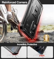 360 градусов калъф за Samsung Galaxy S23 от Tech-Protect Kevlar Pro - Черен