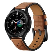 Кожена каишка за Samsung Galaxy Watch 4/5/5 Pro/6/7/FE от Tech-Protect Leather - Кафява