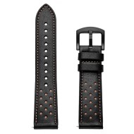 Кожена каишка за Samsung Galaxy Watch (46mm) от Tech-Protect Leather - Черна