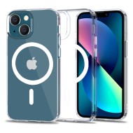 Твърд кейс с MagSafe пръстен за iPhone 13 от Tech-Protect MagMat - Прозрачен