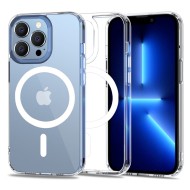 Твърд кейс с MagSafe пръстен за iPhone 13 Pro от Tech-Protect MagMat - Прозрачен