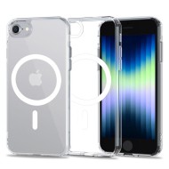 Твърд кейс с MagSafe пръстен за iPhone 7 / 8 / SE 2020-2022 от Tech-Protect MagMat - Прозрачен