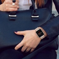 Стоманена верижка за смарт часовник Apple Watch 4/5/6/7/8/9/SE (38/40/41 mm) от Tech-Protect MilaneseBand - Златиста
