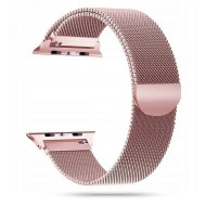 Стоманена верижка за смарт часовник Apple Watch 4/5/6/7/8/9/SE (38/40/41 mm) от Tech-Protect MilaneseBand - Rose Gold