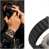 Текстилна каишка за Apple Watch 4/5/6/7/8/9/SE/ Ultra (42/44/45/49 mm) от Tech-Protect Nylon Pro - Military Green