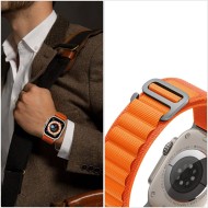 Текстилна каишка за Apple Watch 4/5/6/7/8/9/SE/ Ultra (42/44/45/49 mm) от Tech-Protect Nylon Pro - Оранжев
