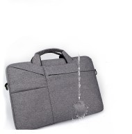 Текстилна чанта с джобове за 14 инчов лаптоп от Tech-Protect PocketBag - Тъмносив
