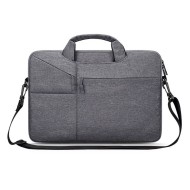 Текстилна чанта с джобове за 15-16 инчов лаптоп от Tech-Protect PocketBag - Тъмносив