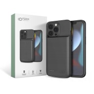 Кейс с батерия 4800 mAh за iPhone 13  / 13 Pro от Tech-Protect PowerCase - Черен