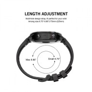 Силиконова каишка за Garmin Fenix 5 / 6 / 6 Pro / 7 - Черна
