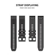 Силиконова каишка за Garmin Fenix 5 / 6 / 6 Pro / 7 - Черна