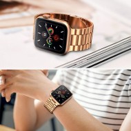 Стоманена верижка за Apple Watch 4/5/6/7/8/SE/Ultra 1/2 (44/45/49 mm) от Tech-Protect Stainless - Rose Gold