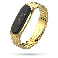 Стоманена верижка за Xiaomi Mi Smart Band 5 / 6 / 6 NFC от Tech-Protect Stainless - Златиста