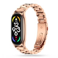 Стоманена верижка за Xiaomi Mi Smart Band 7 / 7 NFC от Tech-Protect Stainless - Rose Gold