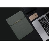 Кожен калъф за лаптоп 13-14 инча от Tech-Protect Taigold - Тъмносив