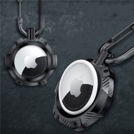 Калъф с карабинер за Apple AirTag от Tech Protect Tpucarbon - Черен