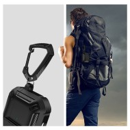 Удароустойчив кейс за Apple Airpods Pro 1 / 2 от Tech-Protect X-Carbo - черен