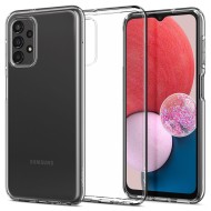 Удароустойчив, силиконов кейс за Samsung Galaxy A13 4G/LTE от Spigen Liquid Crystal - Прозрачен