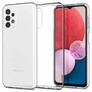 Удароустойчив, силиконов кейс за Samsung Galaxy A13 4G/LTE от Spigen Liquid Crystal - Прозрачен