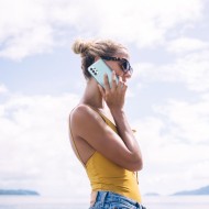 Удароустойчив, силиконов кейс за Samsung Galaxy A13 4G/LTE от Spigen Liquid Crystal - Прозрачен