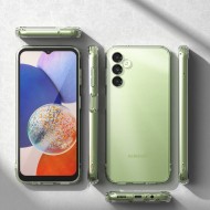 Удароустойчив твърд кейс за Samsung Galaxy A14 4G/5G от Ringke Fusion - матово прозрачен
