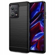 Удароустойчив кейс за Xiaomi Redmi Note 12 5G / Poco X5 5G от Tech-Protect TPUcarbon - черен