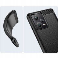 Удароустойчив кейс за Xiaomi Redmi Note 12 5G / Poco X5 5G от Tech-Protect TPUcarbon - черен