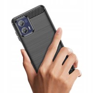 Удароустойчив кейс за Motorola Moto G73 5G от Tech-Protect TPUcarbon - черен