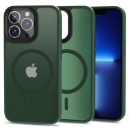 Твърд кейс с MagSafe пръстен за iPhone 13 Pro от Tech-Protect MagMat - Зелен мат