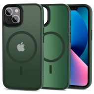 Твърд кейс с MagSafe пръстен за iPhone 13 от Tech-Protect MagMat - Зелен мат