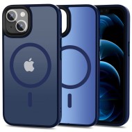 Твърд кейс с MagSafe пръстен за iPhone 13 от Tech-Protect MagMat - Matte Navy