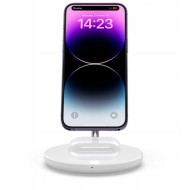 TECH-PROTECT QI15W-A21 2IN1 MAGNETIC MAGSAFE WIRELESS CHARGER WHITE