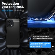 Удароустойчив кейс за Xiaomi Redmi Note 12 5G / Poco X5 5G от Spigen Rugged Armor - Черен