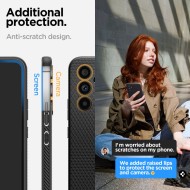 Удароустойчив, силиконов кейс за Samsung Galaxy A54 5G от Spigen Liquid Air - Черен