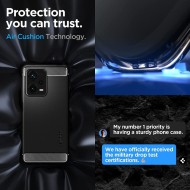 Удароустойчив кейс за Xiaomi Redmi Note 12 Pro Plus 5G от Spigen Rugged Armor - Черен