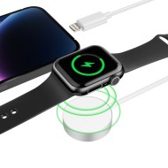 Безжично зарядно устройство 2.5w за Apple Watch + Lightning изход от Tech-Protect UltraBoost - Бяло
