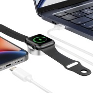 Безжично зарядно устройство 2.5w за Apple Watch + Lightning изход от Tech-Protect UltraBoost - Бяло