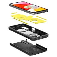 Удароустойчив, твърд кейс за Samsung Galaxy A14 4G/LTE от Spigen Tough Armor - Черен