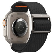 Текстилна каишка за Apple Watch 4 / 5 / 6 / 7 / 8 / SE / Ultra 1/2 (42/44/45/49 mm) от Spigen Fit Lite Ultra - Черен