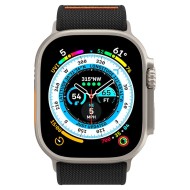 Текстилна каишка за Apple Watch 4 / 5 / 6 / 7 / 8 / SE / Ultra 1/2 (42/44/45/49 mm) от Spigen Fit Lite Ultra - Черен