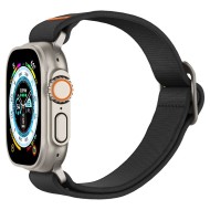 Текстилна каишка за Apple Watch 4 / 5 / 6 / 7 / 8 / SE / Ultra 1/2 (42/44/45/49 mm) от Spigen Fit Lite Ultra - Черен